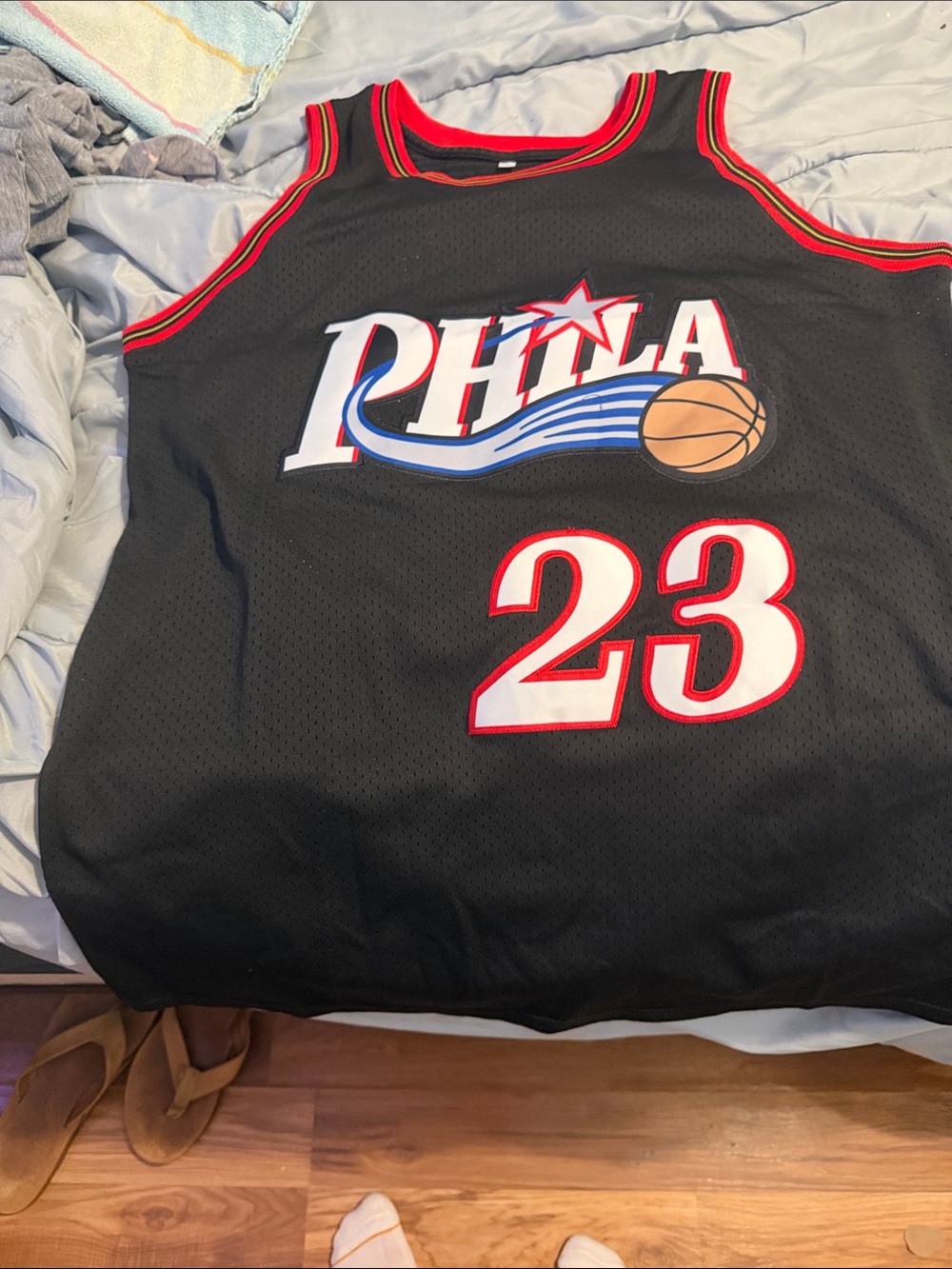 Black 'Phila' LeBron James Basketball Jersey with Number 23